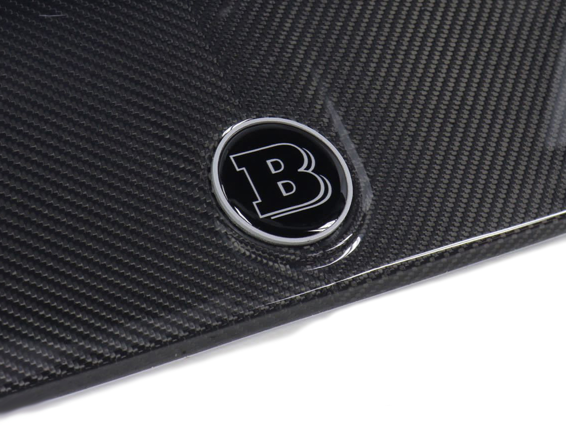 Gray Metal Brabus Badge Logo Emblem 55mm for Hood Scoop Trunk Mercedes-Benz G-Wagon G-Class W463